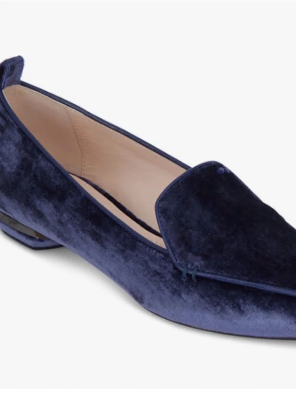 Nicholas Kirkwood Beya loafers in purple blue velvet. Size 38.5 EUC $595 retail